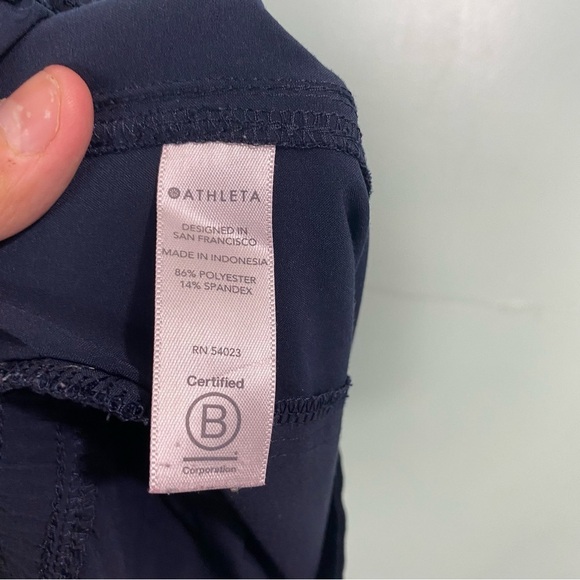 Athleta Chelsea Utility Jogger Blue Contrast Stitching Sz 4 530630 Cargo‎ - Picture 7 of 8